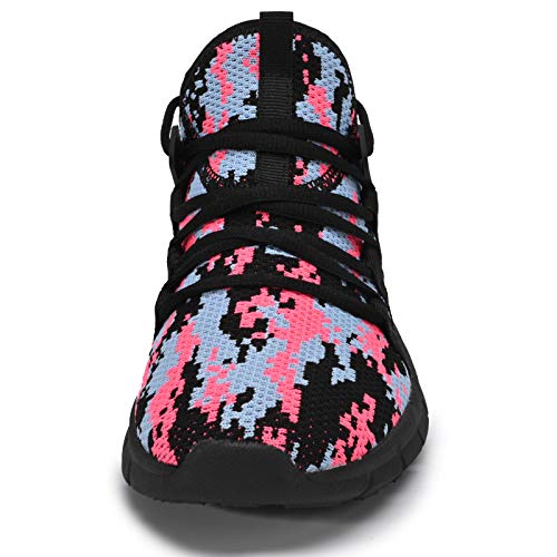 Image of INZCOU Running Shoes Lightweight Tennis Shoes Non Slip Gym Workout Shoes Breathable Mesh Walking Sneakers