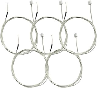 HICTOP Ender 3 Thermistor 1.2m/47.2 Inches NTC 3950 100k Thermistor Temp Sensor for Reprap Creality Ender 3, Ender 3 Pro, CR-10 10S 3D Printer 2Pin XH2.54 (Pack of 5)