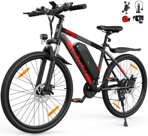 VARUN E Bike, 27.5 Zoll E-Bike Herren Damen mit 48V 13Ah(624Wh) Akku, Reichweite Max 100KM, 250W Motor, EBike Mountainbike mit 21-Gang, 5 Modi, LCD-Display, Elektrofahrrad Ebike mit EU-Konformes