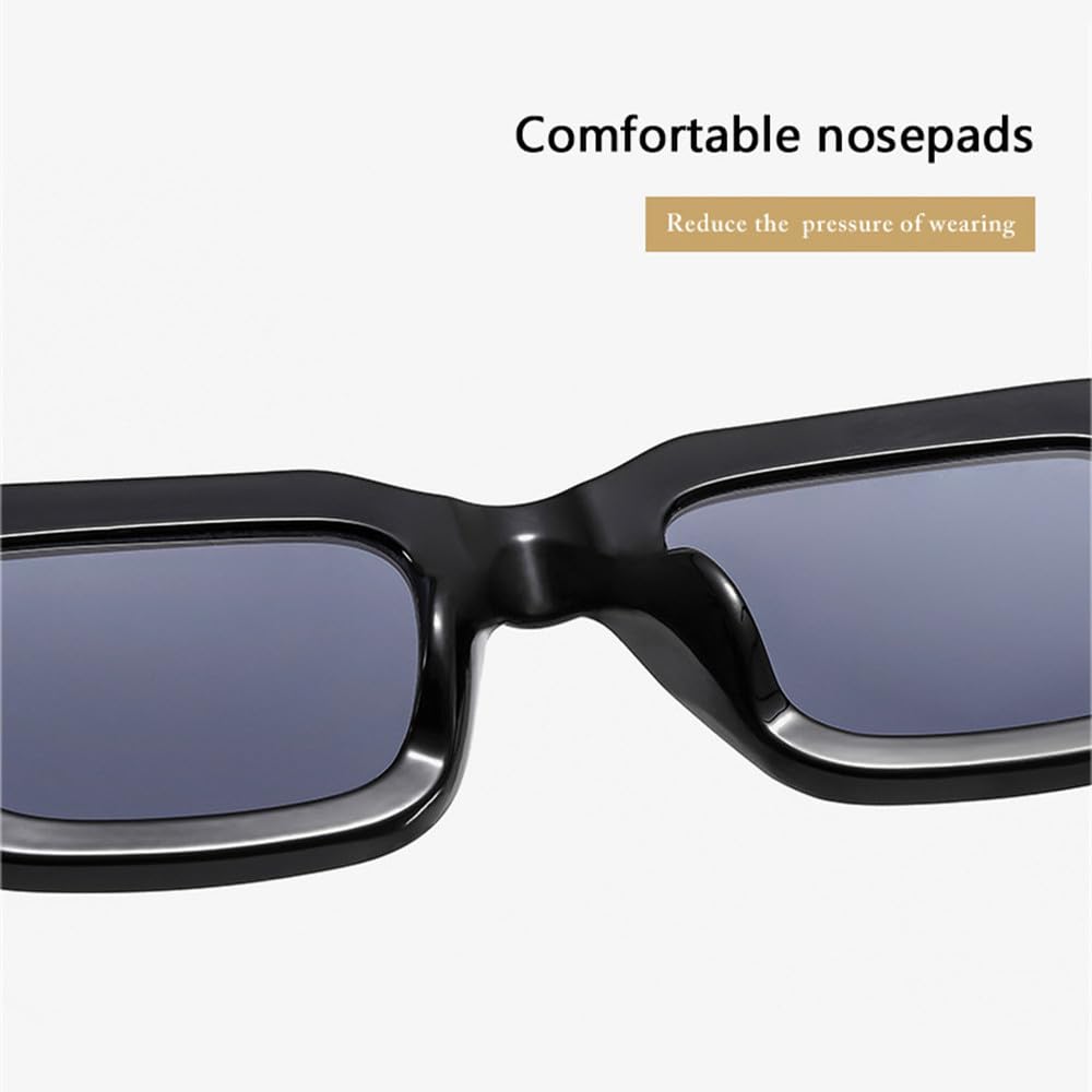 Popularne modne kwadratowe okulary przeciwsłoneczne damskie retro punkowe przezroczyste soczewki oceaniczne męskie okulary przeciwsłoneczne UV400 nity okulary przeciwsłoneczne