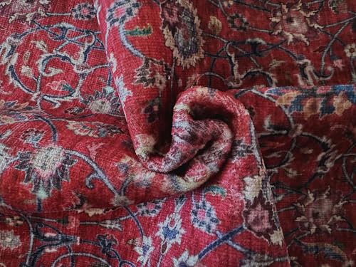GLN Rugs Traditional - Tapete lavable 2x3 Rojo oscuro miniatura 2
