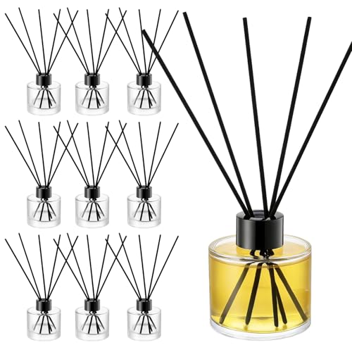 Set de 10 botellas de difusor de varillas de vidrio vacías 100ml miniatura 1