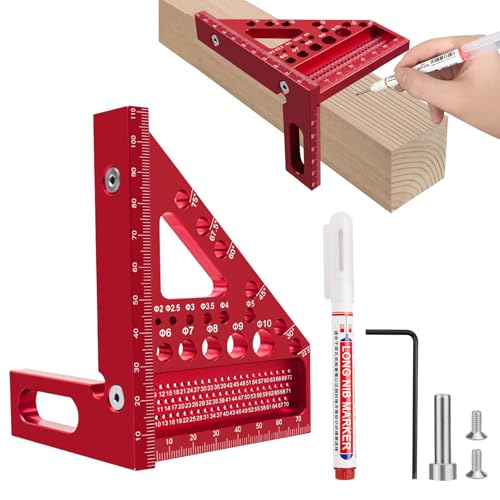 Équerre de menuisier 3D, outil de mesure, multifonction, travail ...