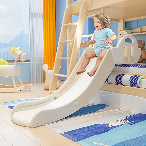 Couch Slide for Kids can be Used with beds Stairs Bedside Tables and Stairs. Suitable for Toddlers Boys and Girls. The Maximum Load-Bearing Capacity is 220LBS. Easy to Install