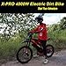 X-PRO 4000W 60V 27AH Teens Adults Electric Dirt Bike with Front LED Light! 19