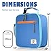 CaCTOUR Lunch Box Kids,Premium Insulated Lunchbox for Girls Boys,Soft Mini Cooler Bag Back to School Thermal Reusable Lunch Bag for Work School Picnic (Blue)