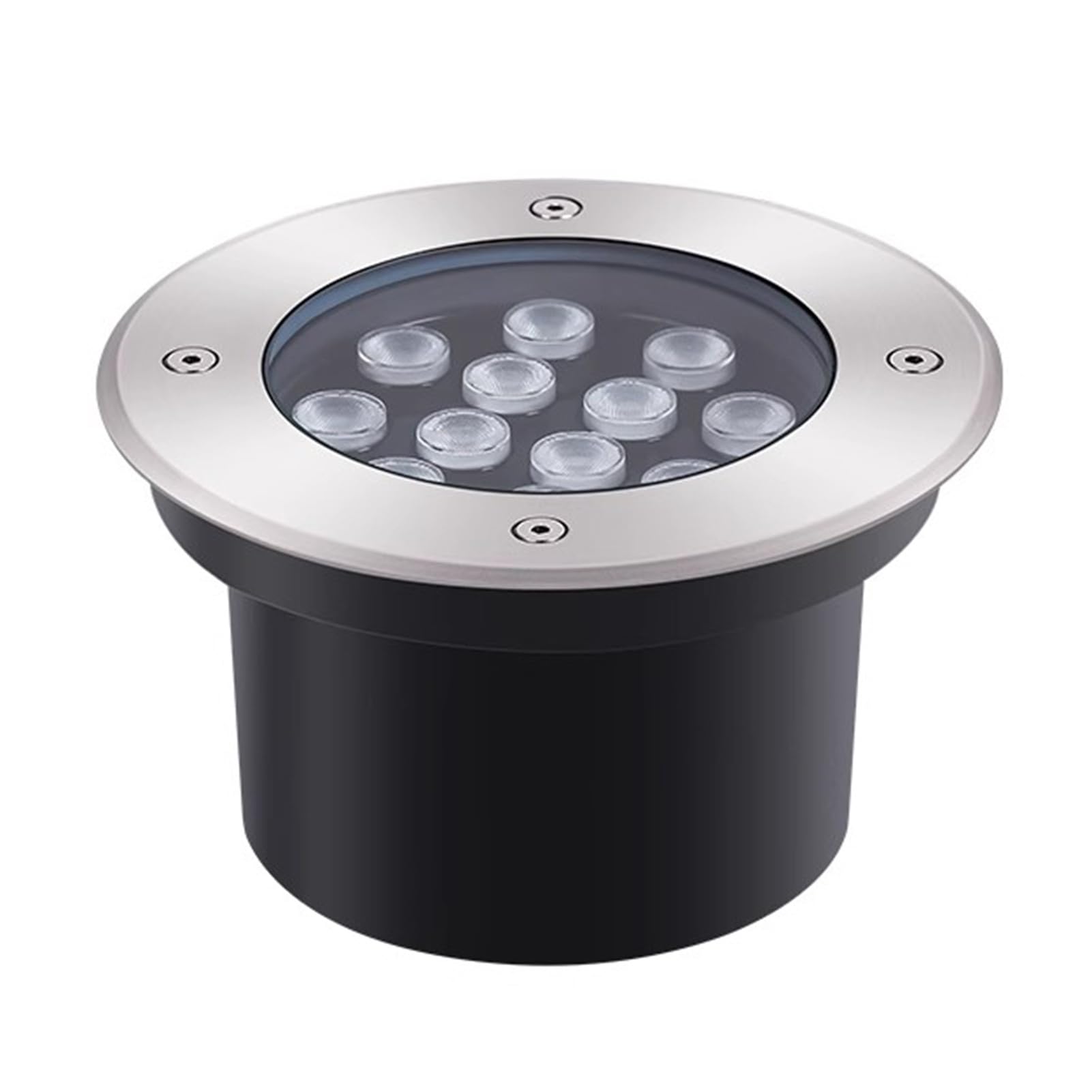 Faretto Incasso Led Da Esterno LED Luce Sotterranea IP66 Impermeabile AC85-265V Giardino Faretti Da Pavimento per Passerella Percorso Vialetto Terrazza Patio Luce Da Paesaggio(Yellow,18W-AC85
