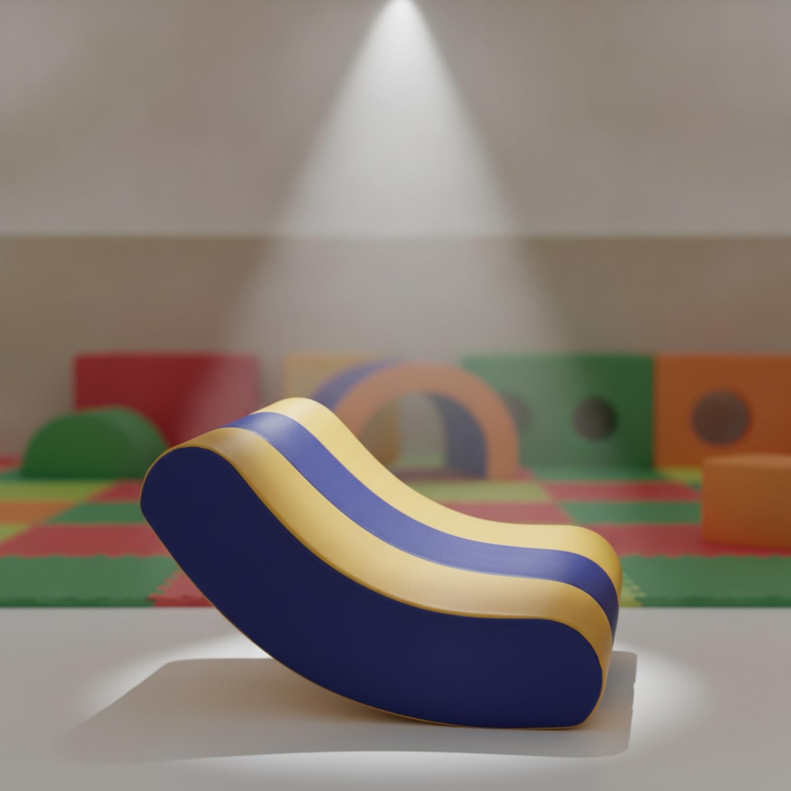 Gralara Barca a Dondolo Imbottito Gioco Motorio Facile da Pulire Giocattolo per Bambini, Neonati, Asilo Nido