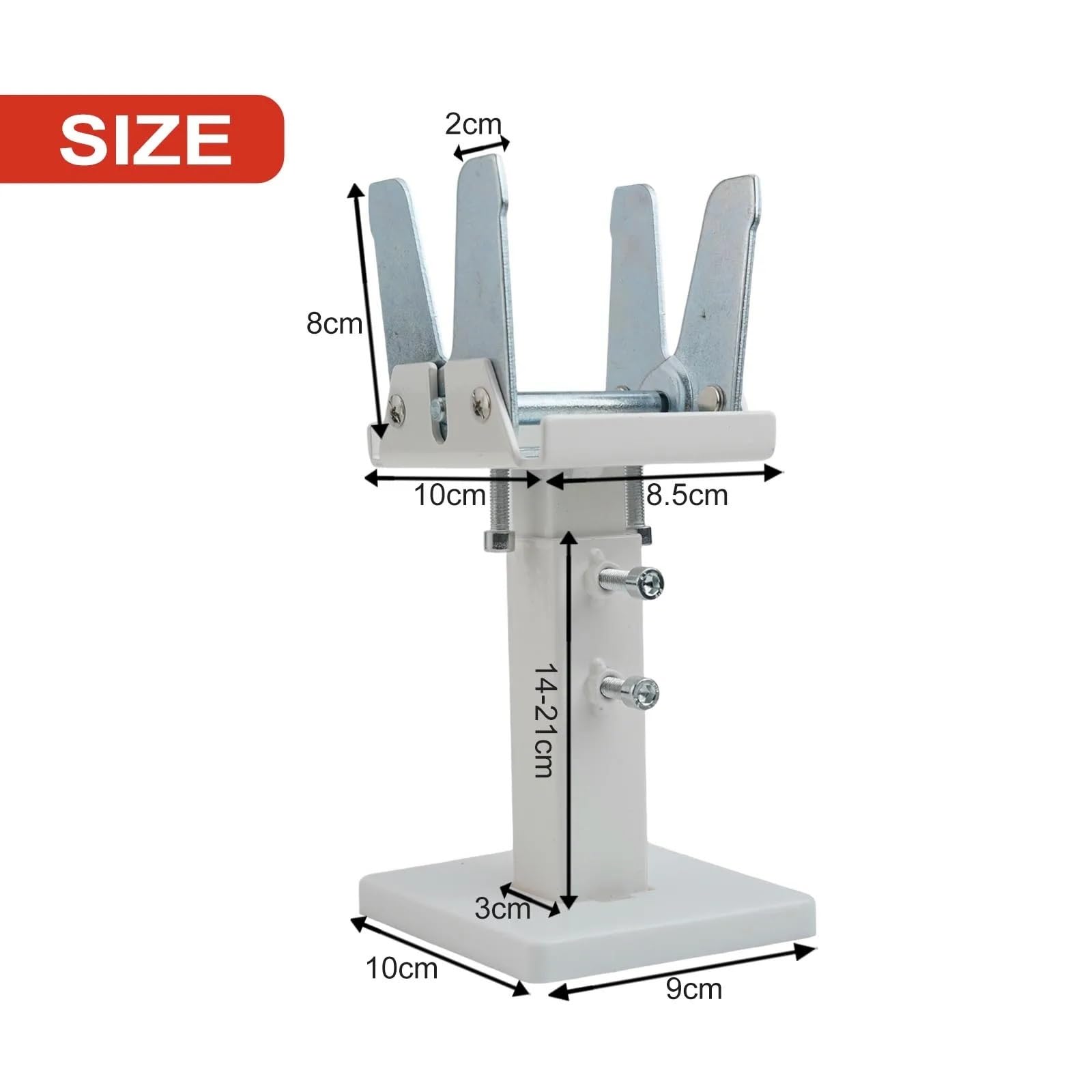 Soportes De Suelo para Radiadores Soporte de Piso for radiador, Soporte Aluminio y Acero, Fijo Ajustable en Altura, pies Base doméstico, 2 uds
