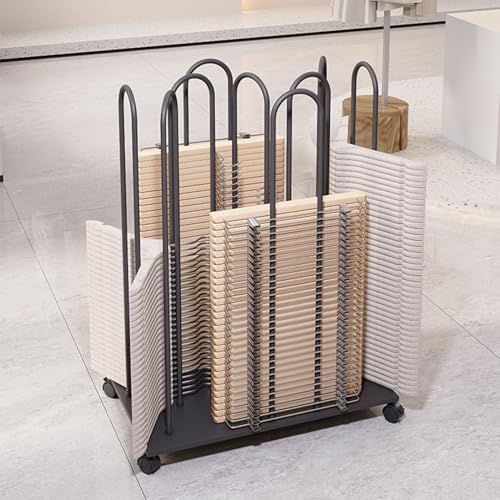 Bastidor de suspensión resistente con ruedas, organizador portátil de almacenamiento de lavandería de metal para camas de ropa, soporte resistente con ruedas de bloqueo, estante de ahorro de espacio p