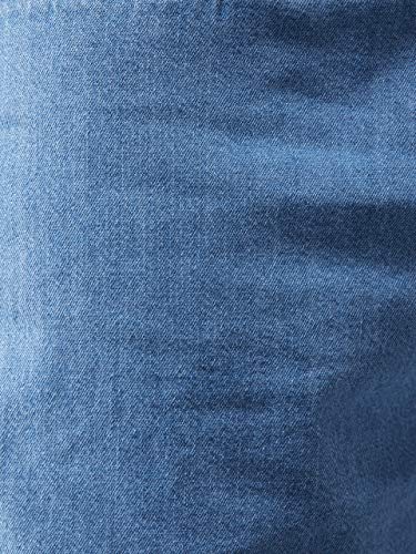 Image of Dolce Crudo Women's Blue Relaxed Fit Clean Look Mid Rise Denim Shorts