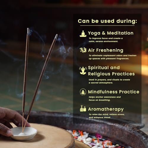 Image of NYASSA Highly Scented Divine Lotus Agarbatti /Incense Sticks - 50g, Divine Lotus Fragrance, Charcoal-Free Agarbatti for Pooja, Meditation, Home Freshness & Positive, Energy, for Special Occasions
