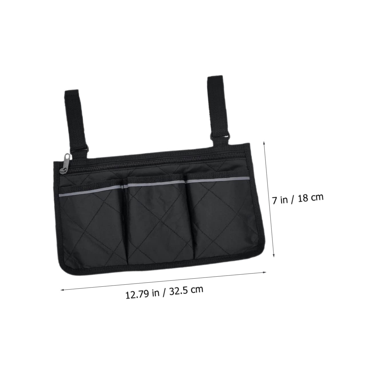 Ipetboom 3piezas Bolsa Lateral Organizadora Para Con Compartimentos y Reflectante Para Almacenamiento De Objetos Andadores y Sillas De Movilidad