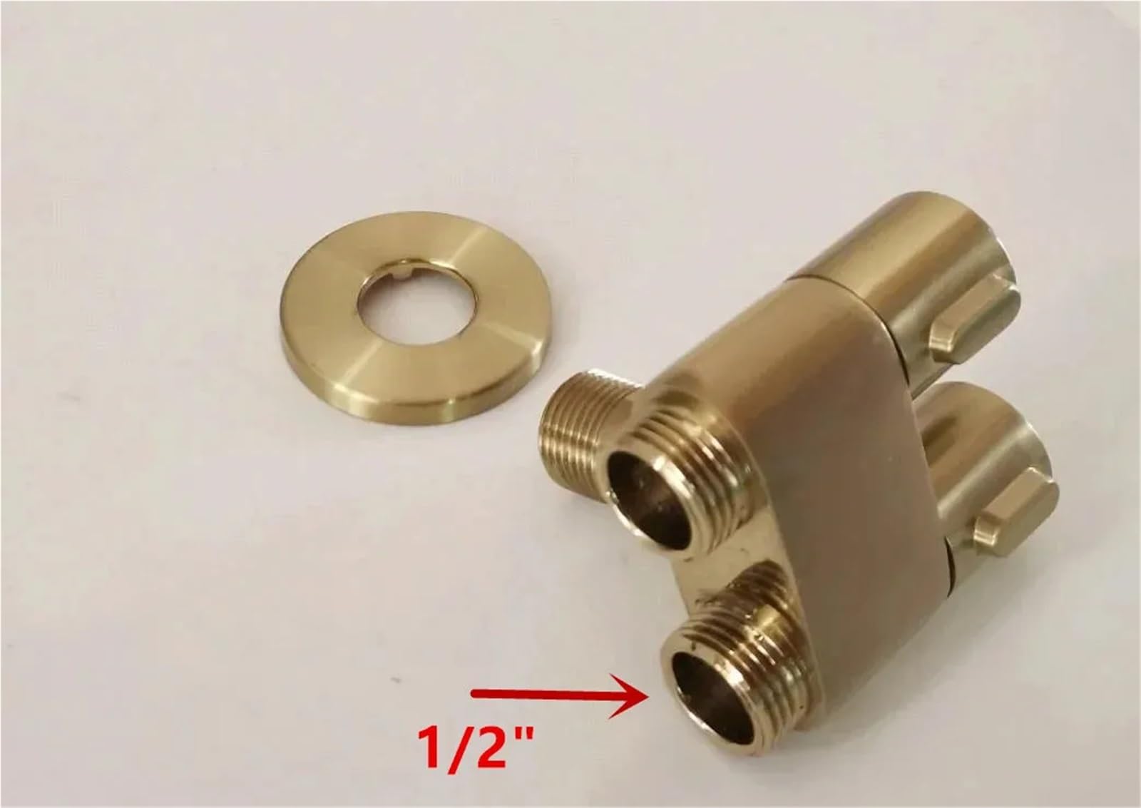 Válvula de ángulo grifo, válvula salida bidireccional for baño y cocina, entrada agua para bafieras y duchas