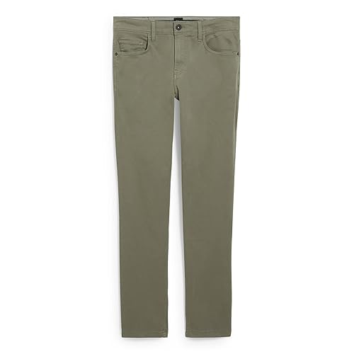 Immagine del prodotto C&A Pantaloni in cotone elasticizzato a 5 tasche, verde, 33W x 32L