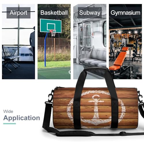 Sac de voyage en bois pour le week-end et camping de 45cm - 3