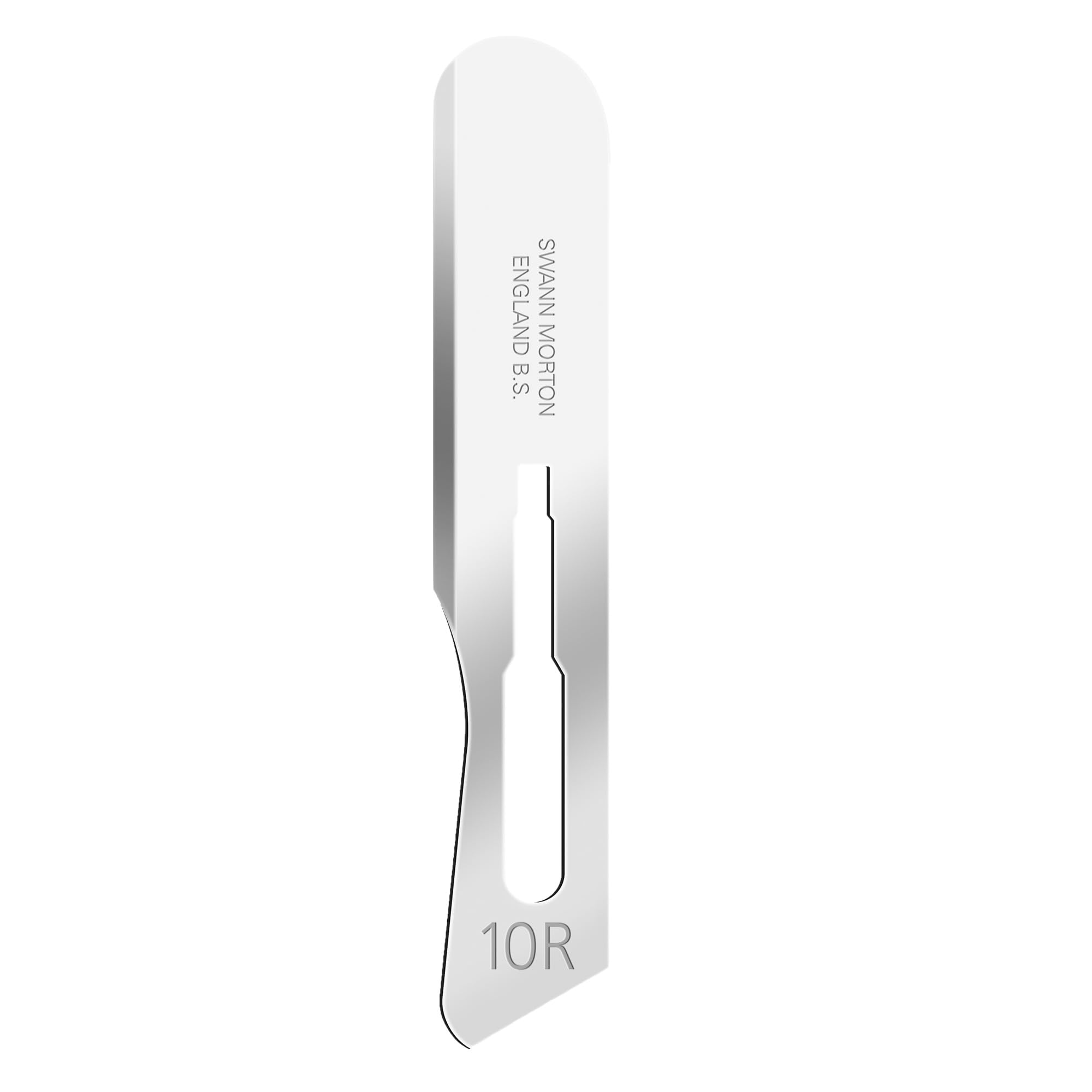 Swann-Morton #10R Sterile Surgical Blades, Stainless Steel [Individually Packed, Box of 100]