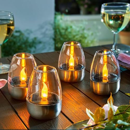 Lumières de thé solaires extérieur bougie sans flamme LED - 3