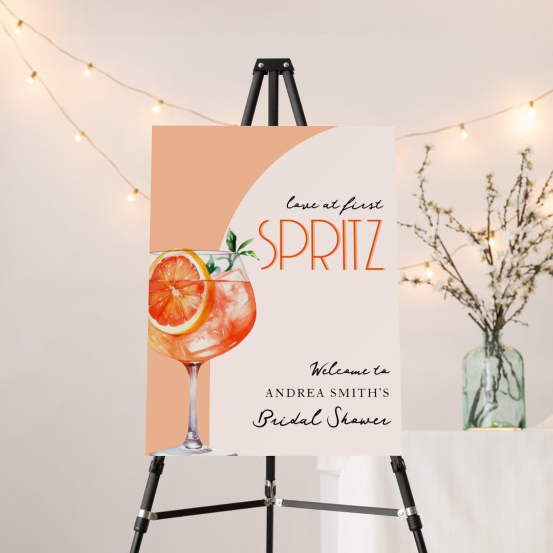 Amazon.com: Elegant Love At First Spritz Welcome To Bridal Shower
