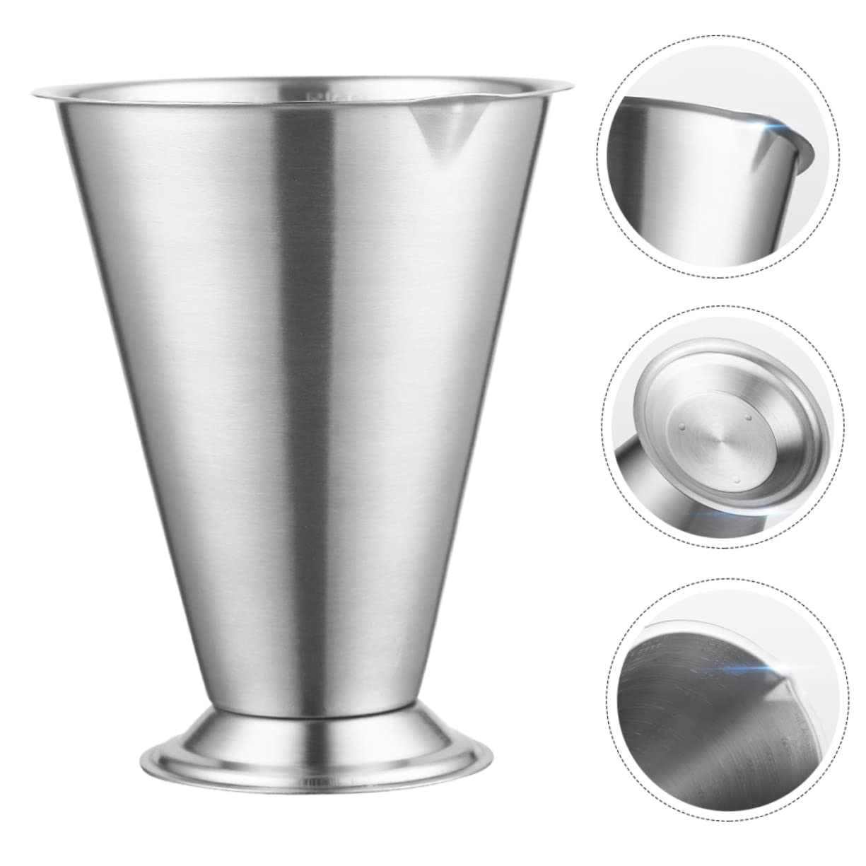 Taza Medidora Inoxidable con de Medición Utensilio de Cocina Práctico y Resistente para Arroz y para Uso Diario