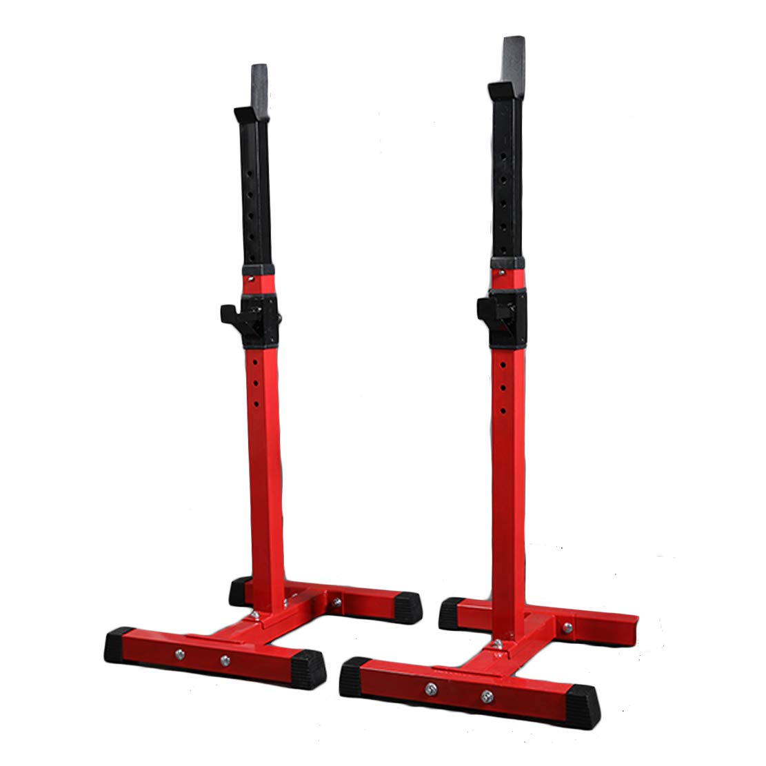 AKT Einstellbar Squat Rack Langhantel Power Bracket 8 Höhenverstellung Gewichtsständer Bodybuilding Gym Gewichtheben Schwere Unterstützung Laden Sie 100 kg, 1 Paar