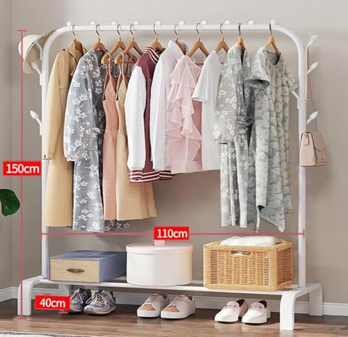 Image of Strassis Design Metal Plastic Wardrobe for Kids-Cupboard for Clothes, Almirah for Clothes, Baby Collapsible Wardrobe, Multi-Purpose Kids Storage Rack for Home Books,Toy,Living Room Coat Rack -White