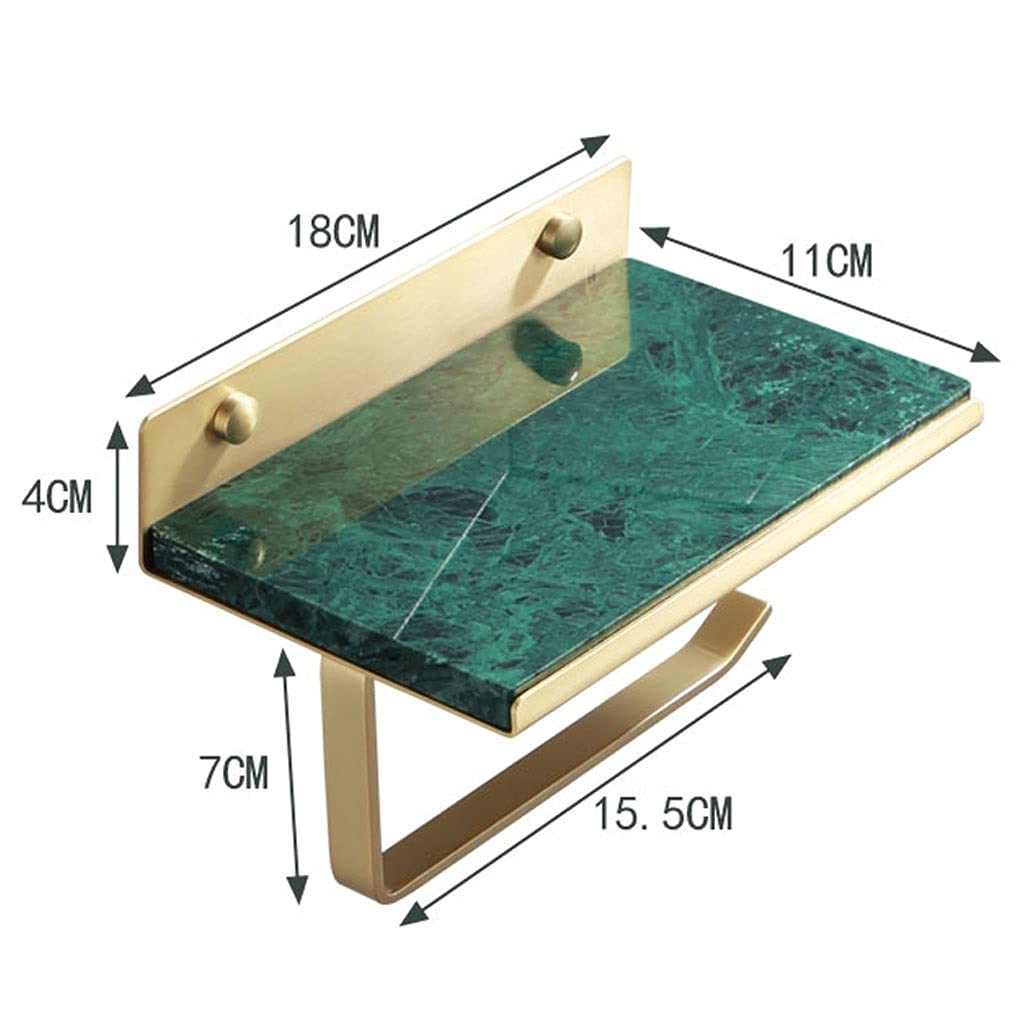 Papel Higiénico Soporte de Papel higiénico con Estante Espacioso, Soporte Rollo Inodoro Tejido montado en la Pared, Colgador baño Portarrollos Bano(A)
