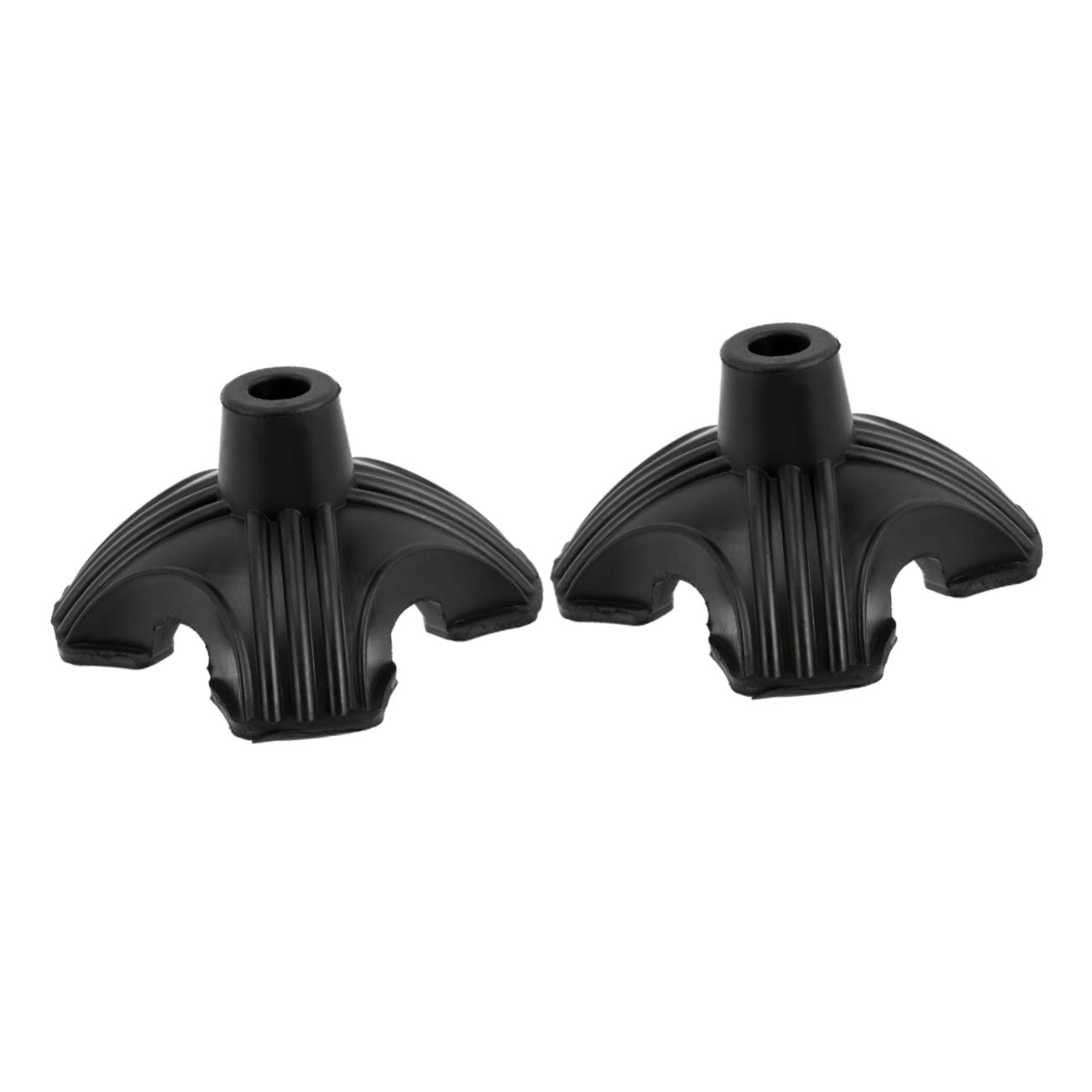 Zerodeko 2pièces Embout De Canne Caoutchouc Antidérapant à Base Autoportante Pour Cannes De Marche Installation Facile Et Sécurité Accrue Lors Des Déplacements