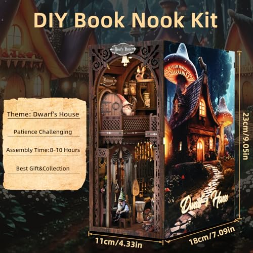 ETKVR Dwarfs' House Fairy Tale Book Nook Kit thumbnail 2