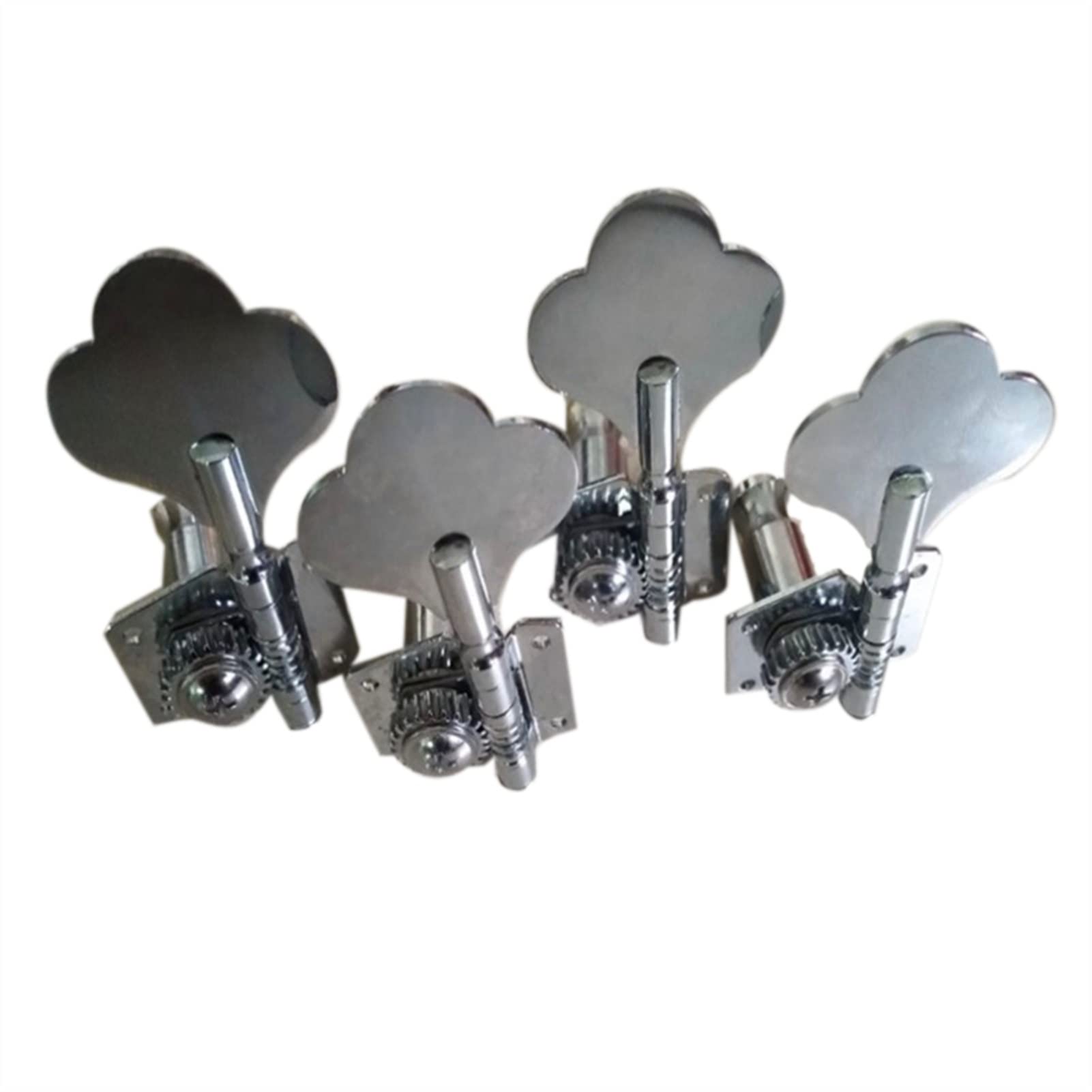 Stimmwirbel Gitarrensaiten 4 Stücke Silber Bass Tuning Pegs Tuner 2R2L. Offener Typ Maschinenkopf Für Elektrische Basseteile Zubehör
