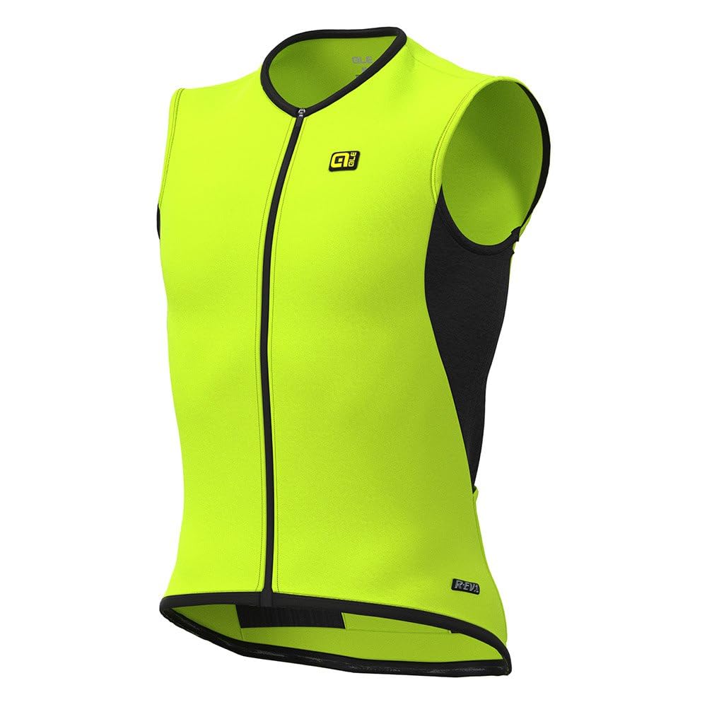 Alé Cycling Men's R-EV1 Thermo Gilet, Fluo Yellow, Small