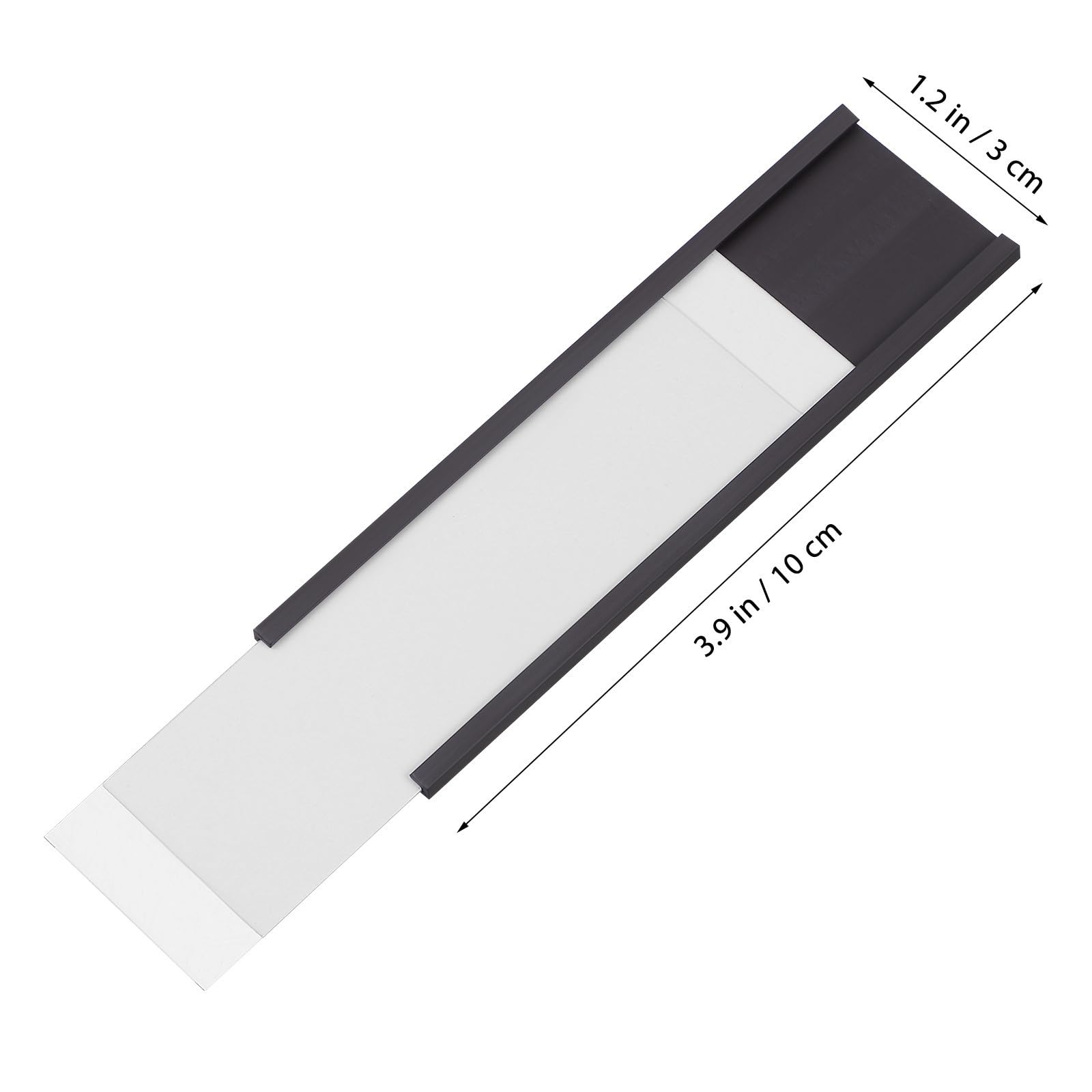 50 Pezzi Portaetichette Magnetico a Inserto, Carta