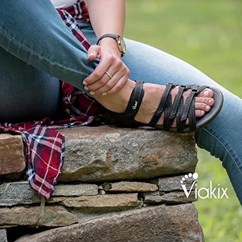 Image of Viakix Womens Sport Sandal - Comfortable Athletic Stylish Hiking Shoes, with Arch Support, Outdoors, Walking, Water, River, Trekking