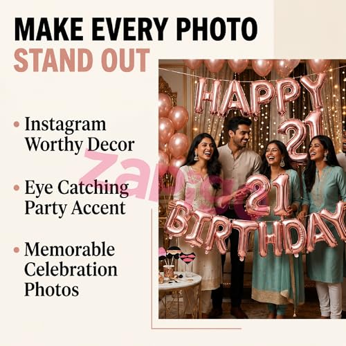 Image of Balloonistics Rose Gold 40-Inch Foil Number 6 Balloon - Fill with Helium or Air for 6th Birthday, Anniversary Party Decoration, Photo Booth Backdrop, Cake Table Decor