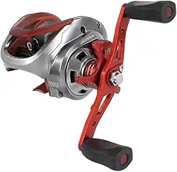 Carretilha Spider BG 300, Grafite e Vermelho, 7.0:1, 5+1 Rolamentos, Capacidade 15kg, Manivela Direita