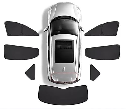 車用サンバイザー サイドカーバイザー に適合する フィット に適合する ジャズ MK3 2013~2020 メッシュサンシェードシールド フロントガラスカーテン 紫外線防止 プライバシーサンシェード バイザー(Rear Sunshades 7pcs)