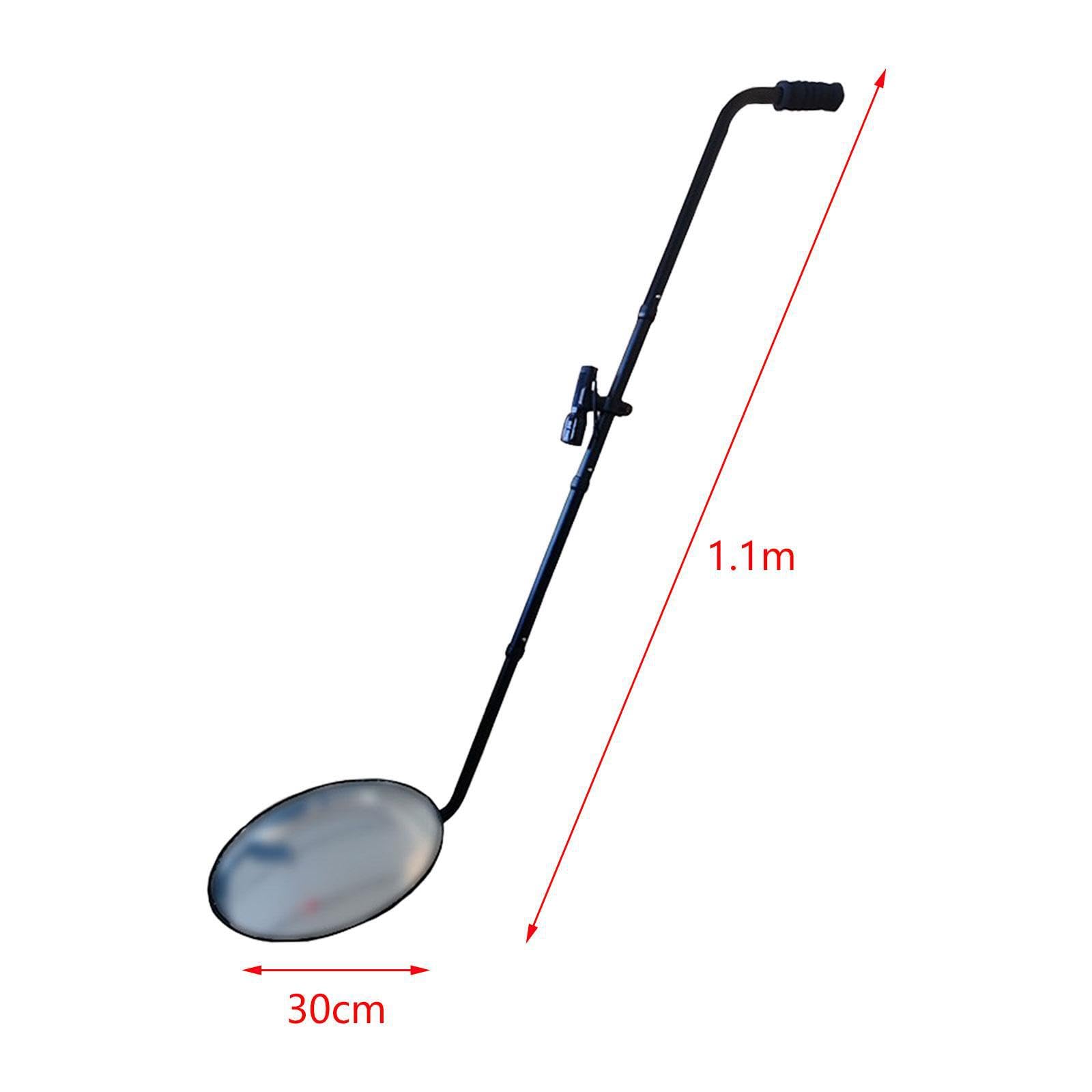 Espejo de inspección Ligero con Poste telescópico y luz LED Brillante para reparación de automóviles. Comprobación mecánica del vehículo. Espejo inspección telescópico con luz LED.