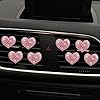 8Pcs Pink Bling Heart Air Vent Clips,Crystal Rhinestone Car Fresheners and Diffusers,Cute Rhinestone Decor for Women/Girls, Girly Glam Car Accessories #2
