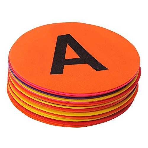 Image of GSi Spot Markers - Non-Slip Non-Toxic Poly Spots - Floor Markers for PE, Sports & Classroom Activities