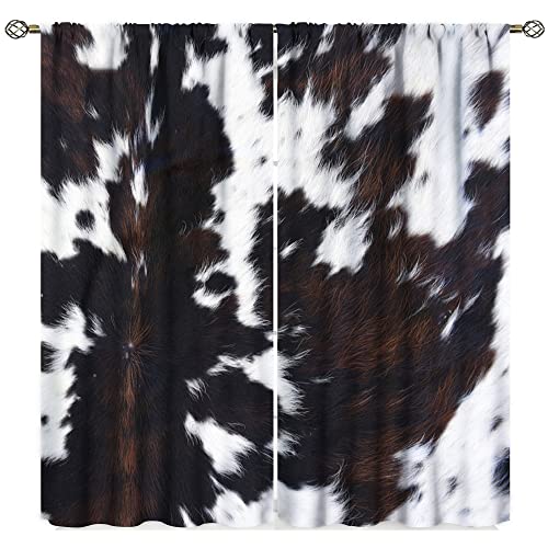 Image of GY Cheetah Print Curtains Brown Leopard Drapes Safari Curtain Panels Animal Tiger Bedroom Decor Skin Pattern Printed Living Room Window Treatment Fabric 84" x 84"