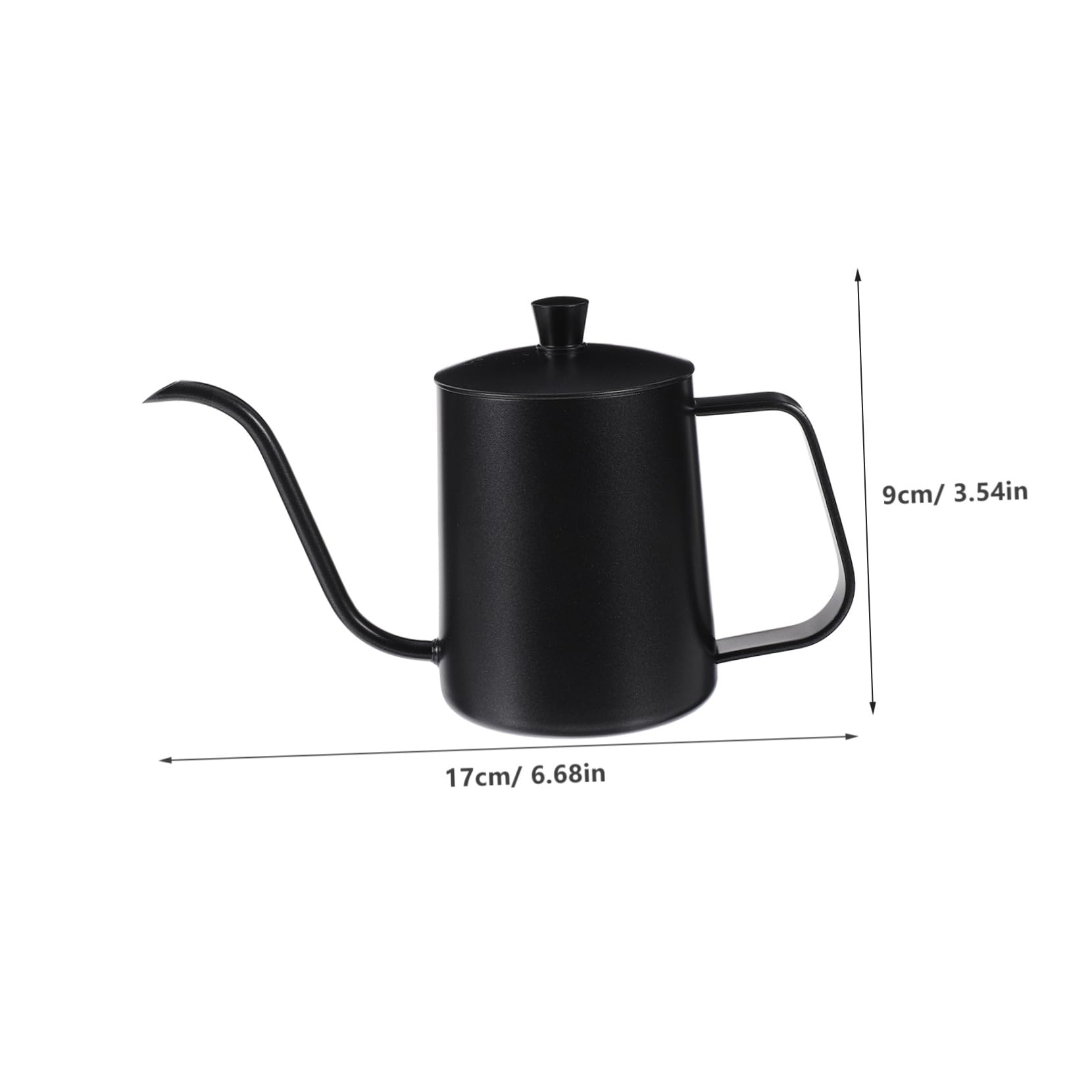 BRIGHTFUFU Hand Drip Coffee Kettle Narrow Spout Pot with Comfortable Handle for Brewing Resistant for Home Kitchen Use