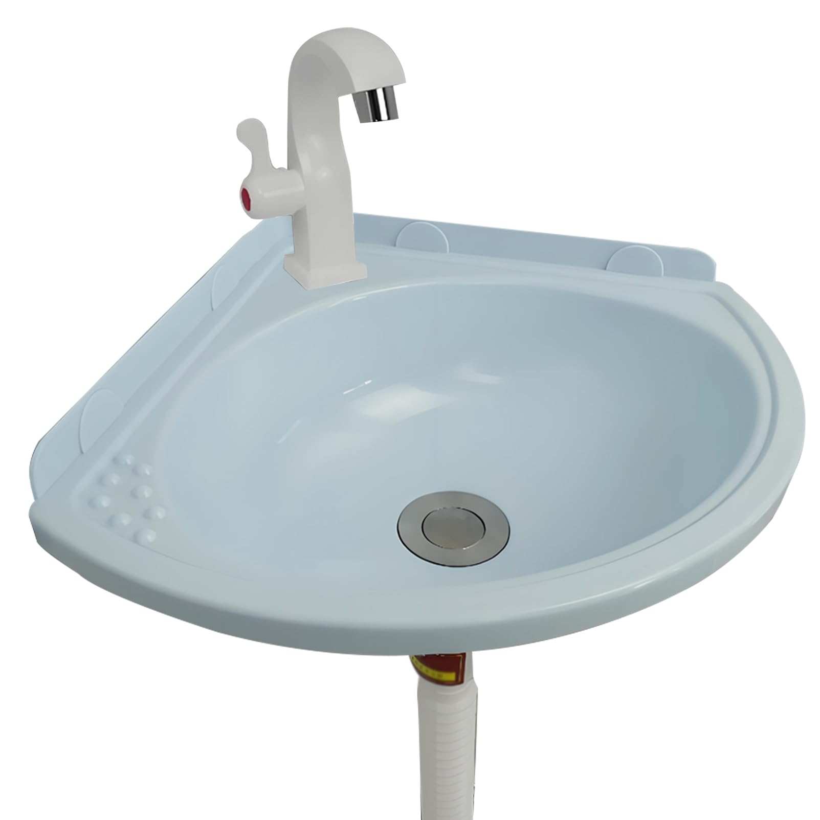 Lavabo d'angle pour jardin et salle de bain avec cuve à lessive