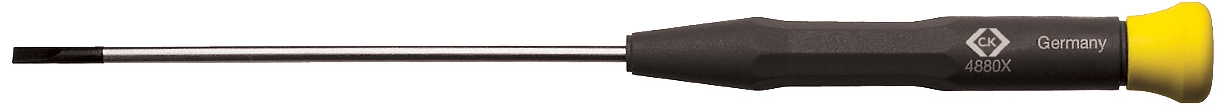 C.K T4880X 415-Precision Slotted Screwdriver, Black, 4.0 mm