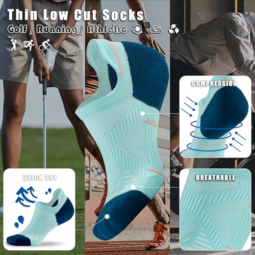 BRISIRA Bamboo Viscose Coolmax Mens No Show Socks Cushioned Moisture Wicking Anti Blister Athletic Low Cut Socks4