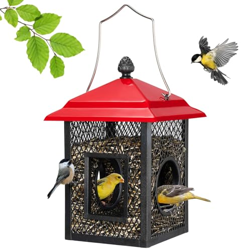 Veehoo Fly-Through Wild Bird Feeder