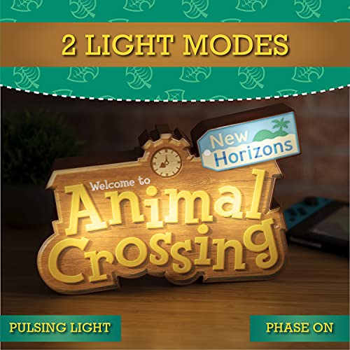 Paladone Animal Crossing Logo Light with Two Light Modes, Officially Licensed Merchandise (PP8377NN)
