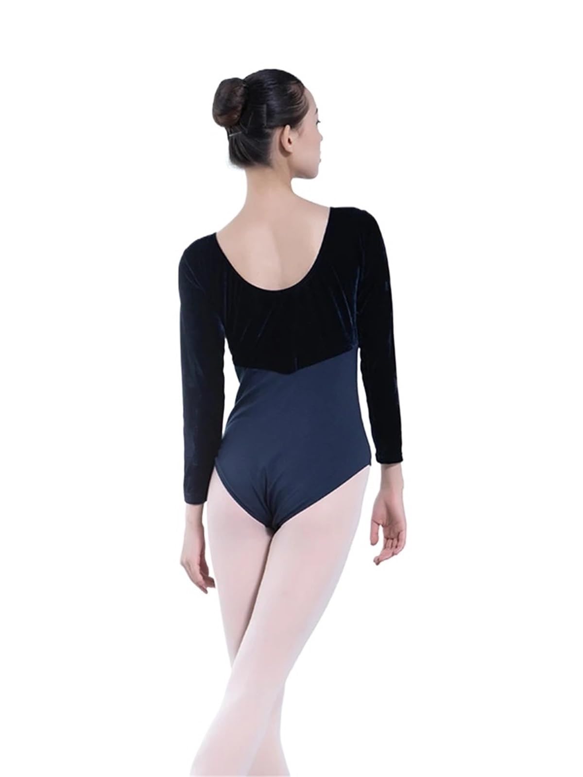Mallot De Ballet Mujer Maillot de ballet for mujer, invierno, algodón y terciopelo empalmado, ropa baile for adultos, mallas entrenamiento, mono yoga gimnasia