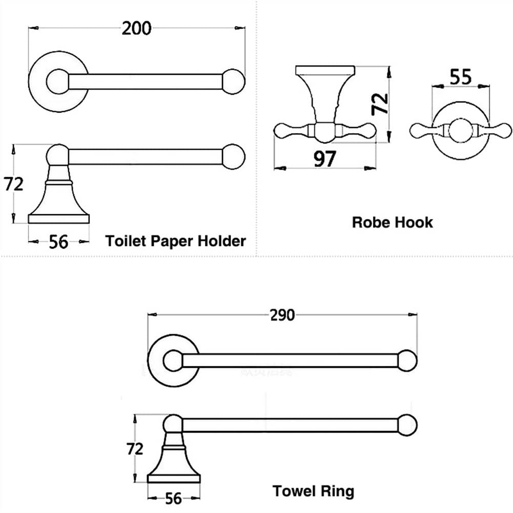 Uchwyt na papier toaletowy z półką Vintage rolka papieru toaletowego Półki łazienkowe Zestawy akcesoriów łazienkowych z brązu, uchwyt na papier toaletowy z antycznego mosiądzu, wieszak na ręcznik, wie