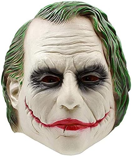 ITAUK Halloween Scary Mask Latex Horror Mask With Hair Full Face Mask ...