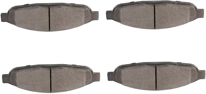 Pastilhas de freio dianteiras SCITOO D997-7898 semimetálicas para Chrysler Pacifica – Jogo com 4 unidades